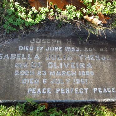 THERON Isabella Julia nee DE OLIVEIRA 1888-1961