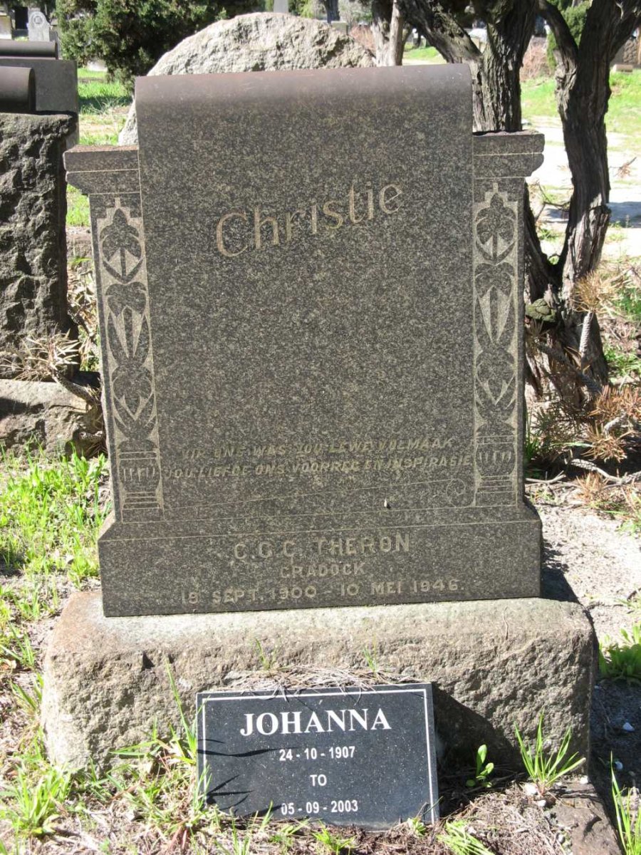 THERON C.G.C. 1900-1946 :: ? Johanna 1907-2003
