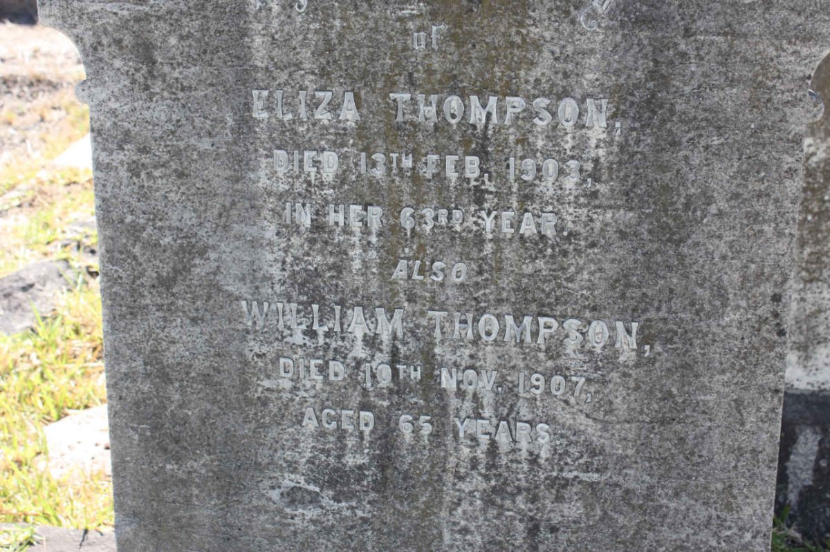 THOMPSON Eliza -1903 :: THOMPSON William -1907