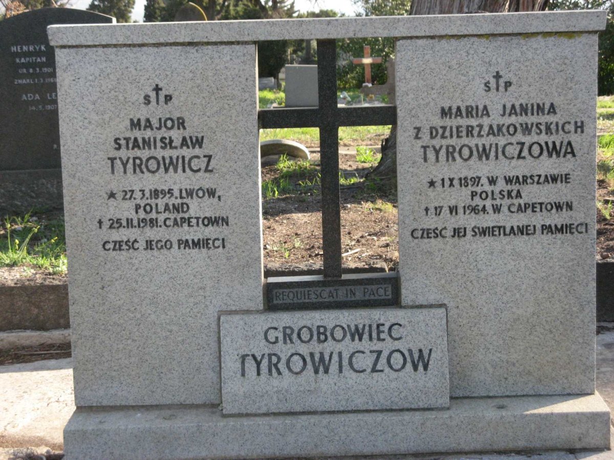 TYROWICZ Stanislaw 1895-1981 &amp; Maria Janina Z Dzierzakowskich TYROWICZOWA  1897-1964