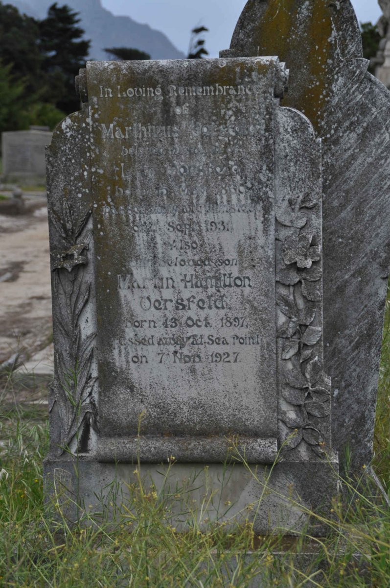 VERSFELD Marthinus 1860-1931 :: VERSFELD Martin Hamilton 1897-1927