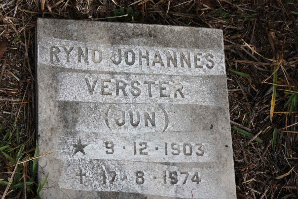VERSTER Ryno Johannes 1903-1974