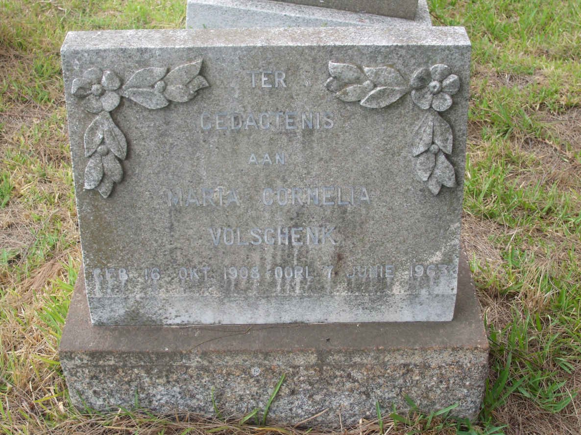 VOLSCHENK Maria Cornelia 1908-1963