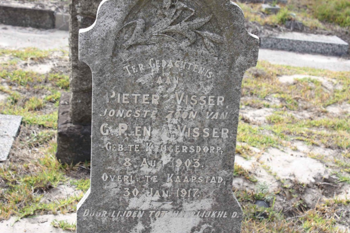 VISSER Pieter 1903-1917