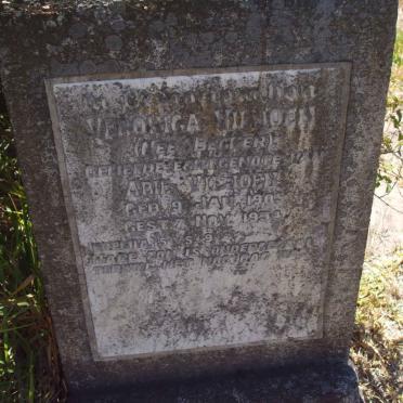 VILJOEN Veronica nee BECKER  1905-1934