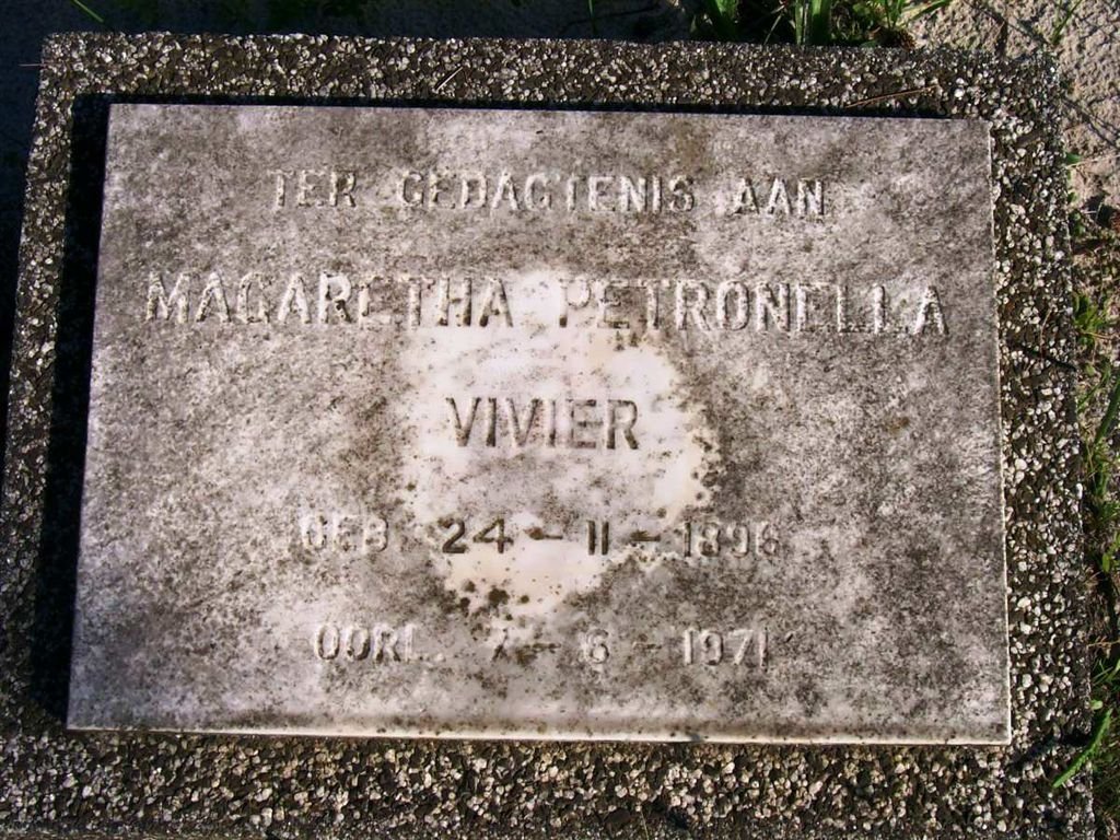 VIVIER Margaretha Petronella 1908-1971