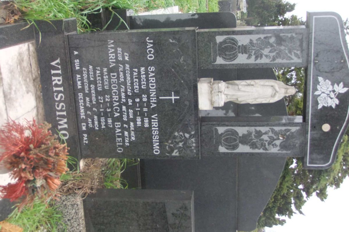 VIRISSIMO Jaco Sardinha 1916-1981 &amp; Maria Deograca Balelo 1917-1994