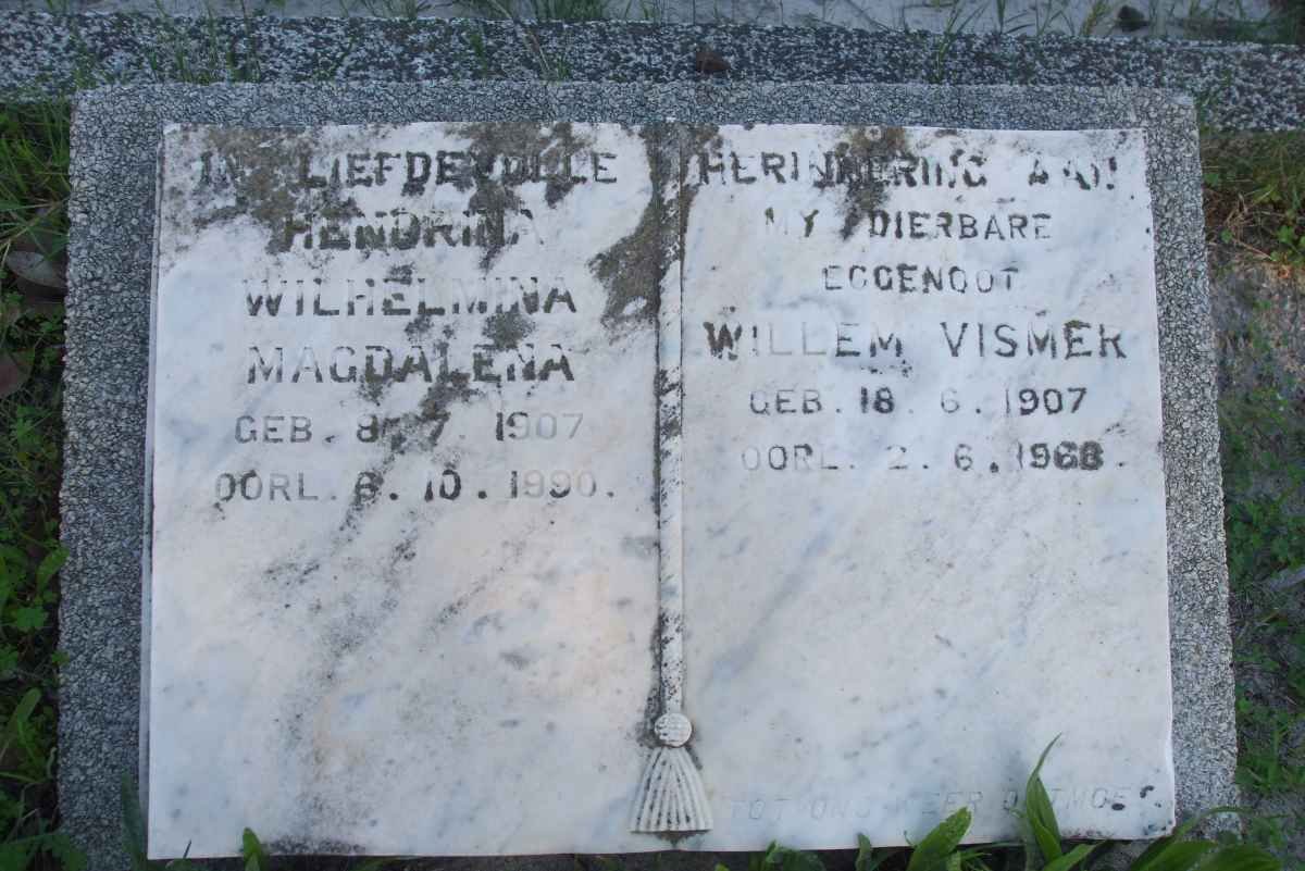 VISMER Willem 1907-1968 &amp; Wilhelmina Magdalena 1907-1990