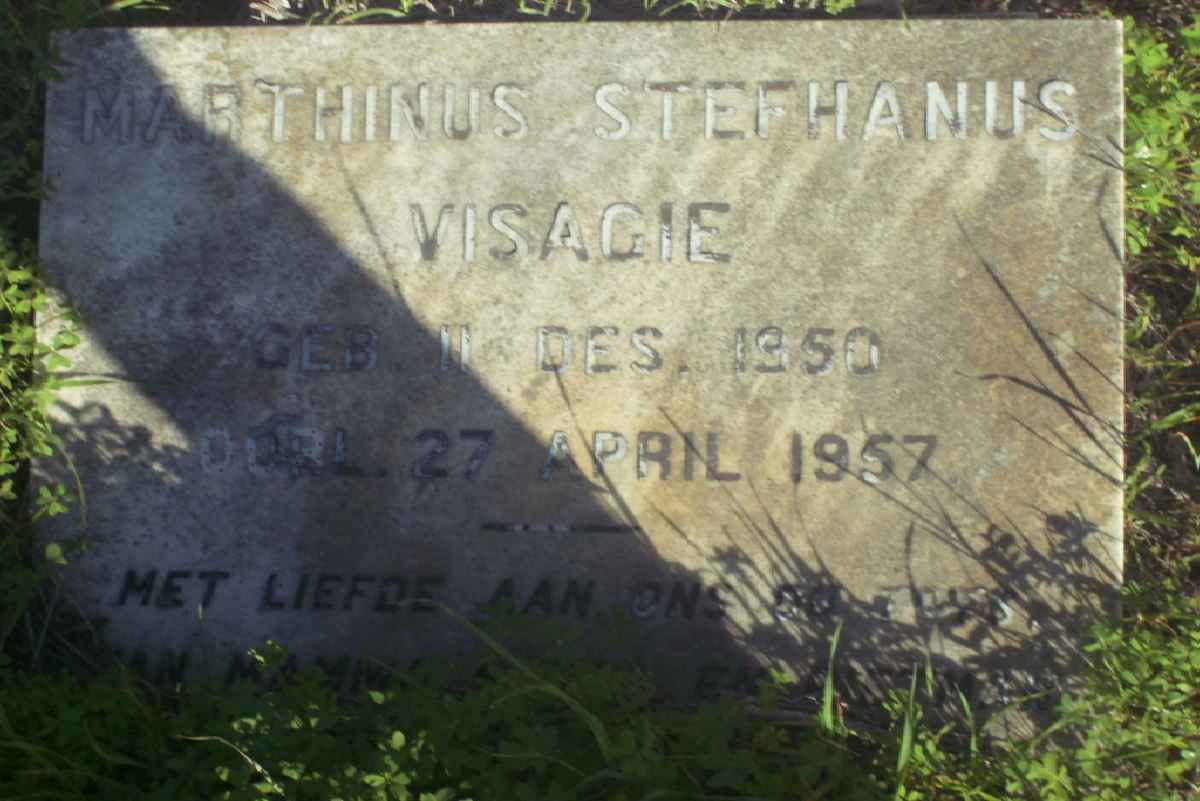 VISAGIE Marthinus Stephanus 1950-1957