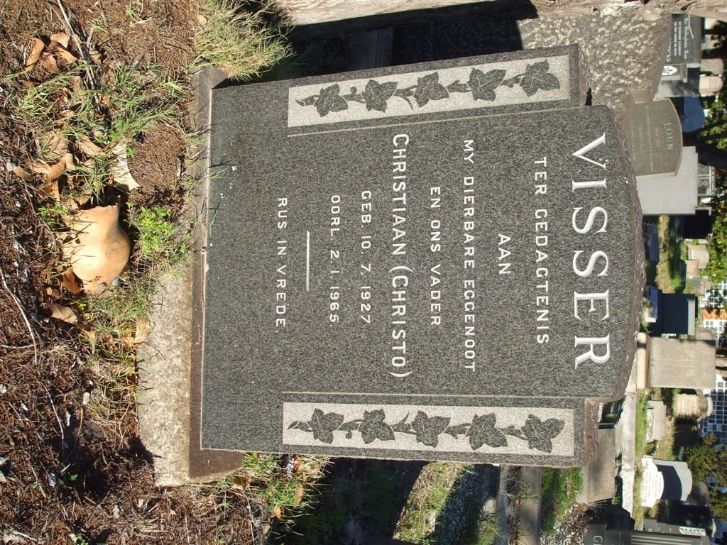 VISSER Christiaan 1927-1965