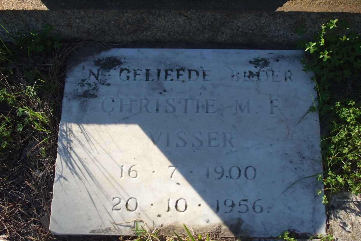 VISSER Christie M.F. 1900-1956