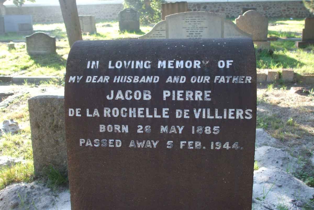 VILLIERS Jacob Pierre de la Rochelle, de 1885-1944