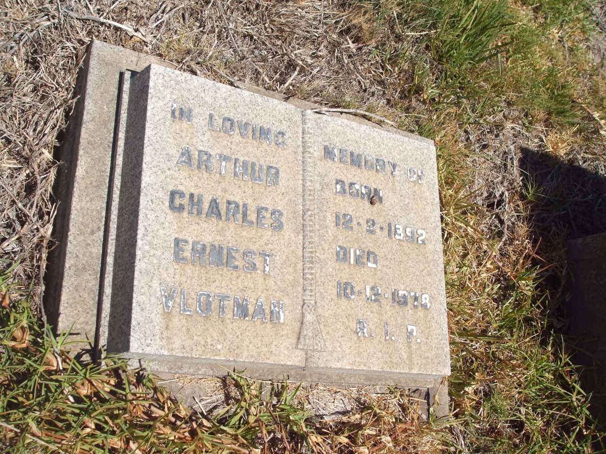 VLOTMAN Arthur Charles Ernest 1892-1978
