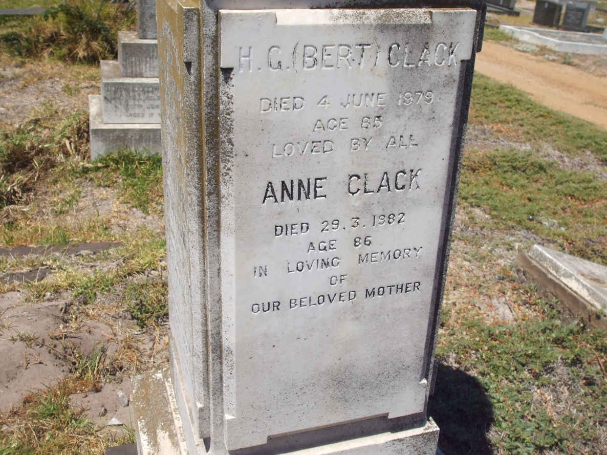 CLACK H.G. -1979 &amp; Anne -1982