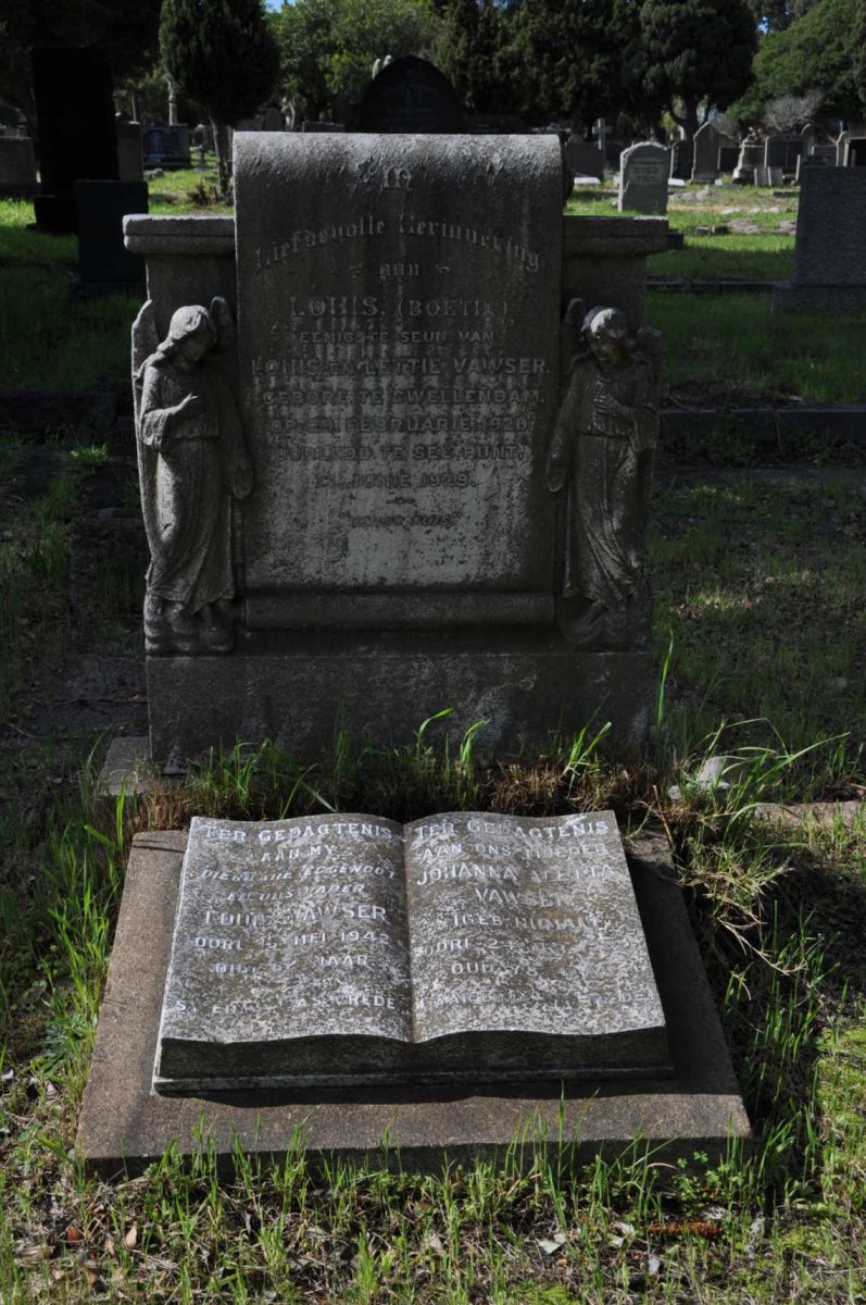 VAWSER Louis -1942 &amp; Johanna Aletta HUMAN -19?3 :: VAWSER Louis 1920-1929
