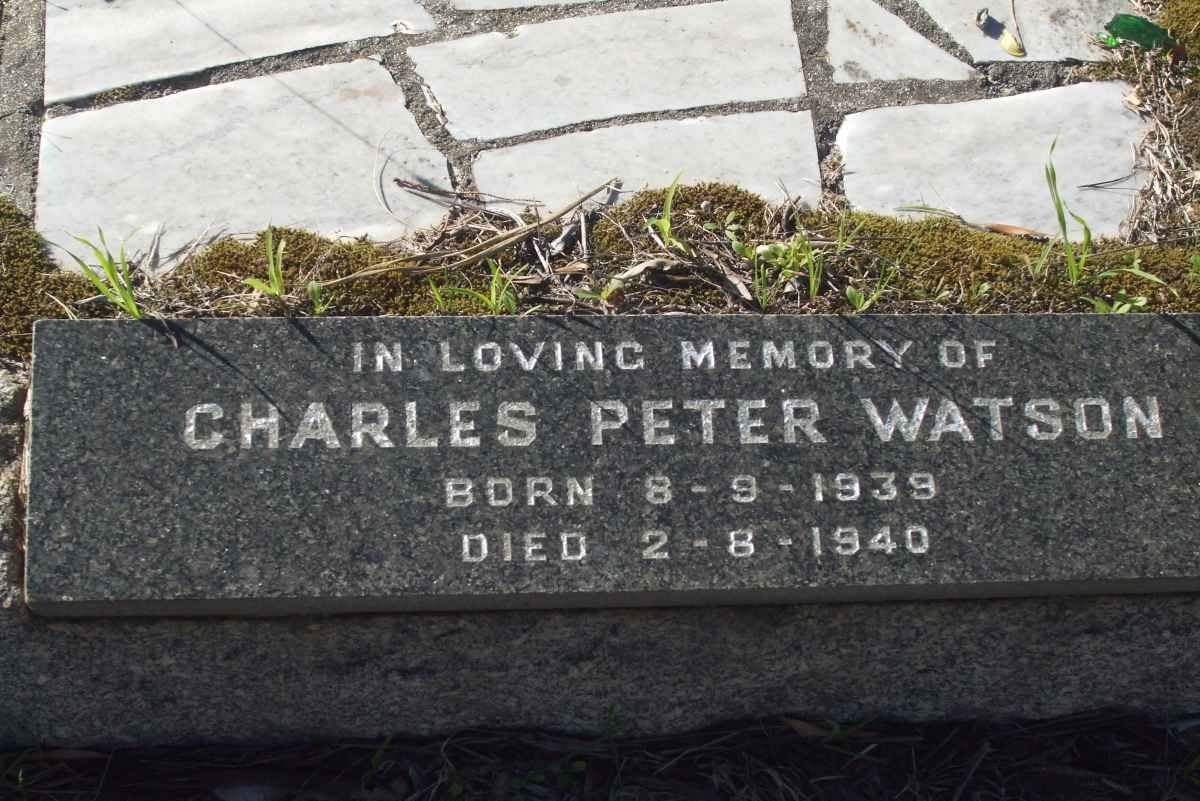 WATSON Charles Peter 1939-1940
