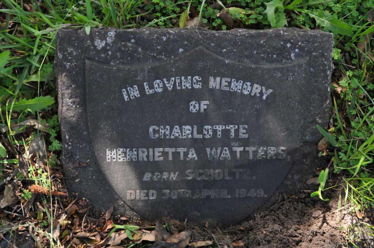 WATTERS Charlotte Henrietta nee SCHOLTZ -1949