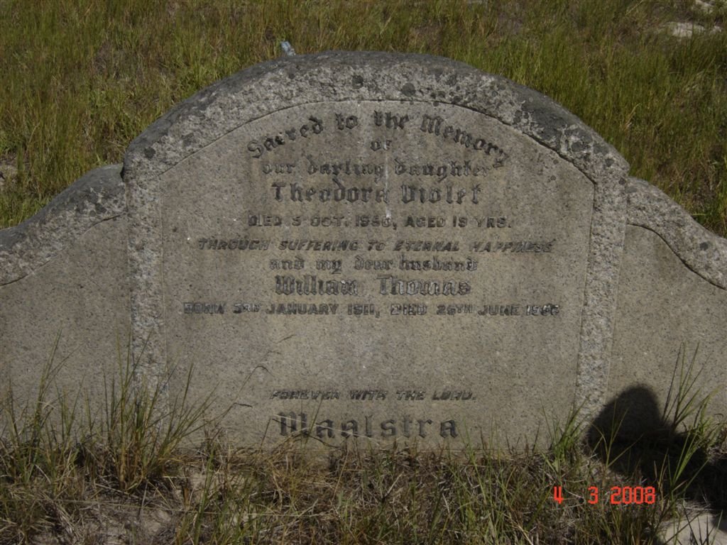WAALSTRA William Thomas 1911-195? :: WAALSTRA Theodora Violet -195?