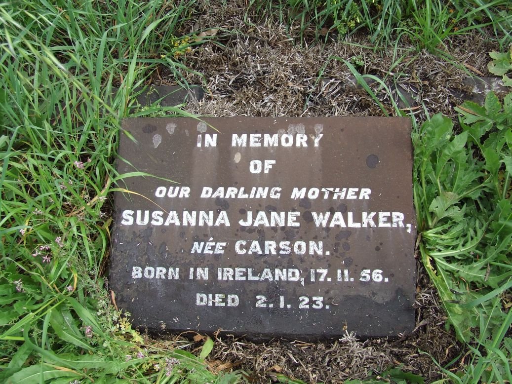 WALKER Susanna Jane nee CARSON 1856-1923