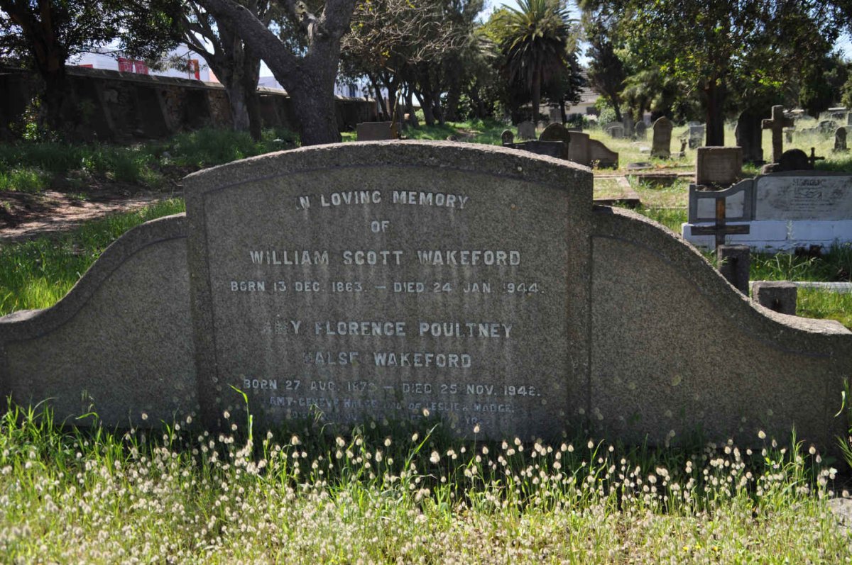 WAKEFORD William Scott 1863-1944 &amp; Amy Florence formerly HALSE nee POULTNEY 1872-1948 :: HALSE Amy Geneve 1935-1951