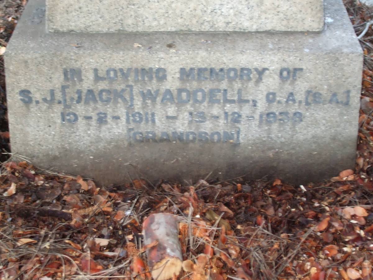 WADDELL S.J. 1911-1939