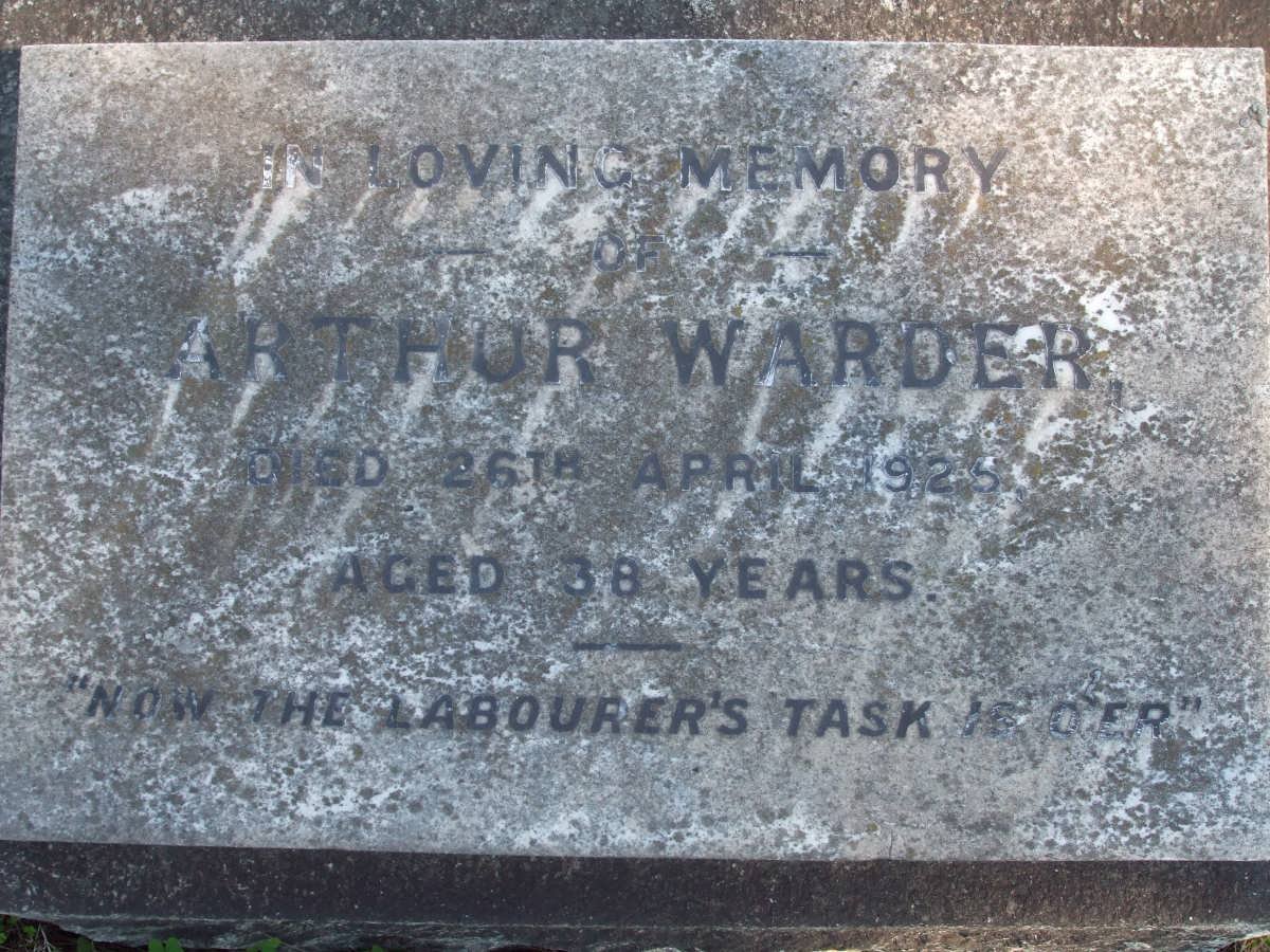 WARDER Arthur -1925