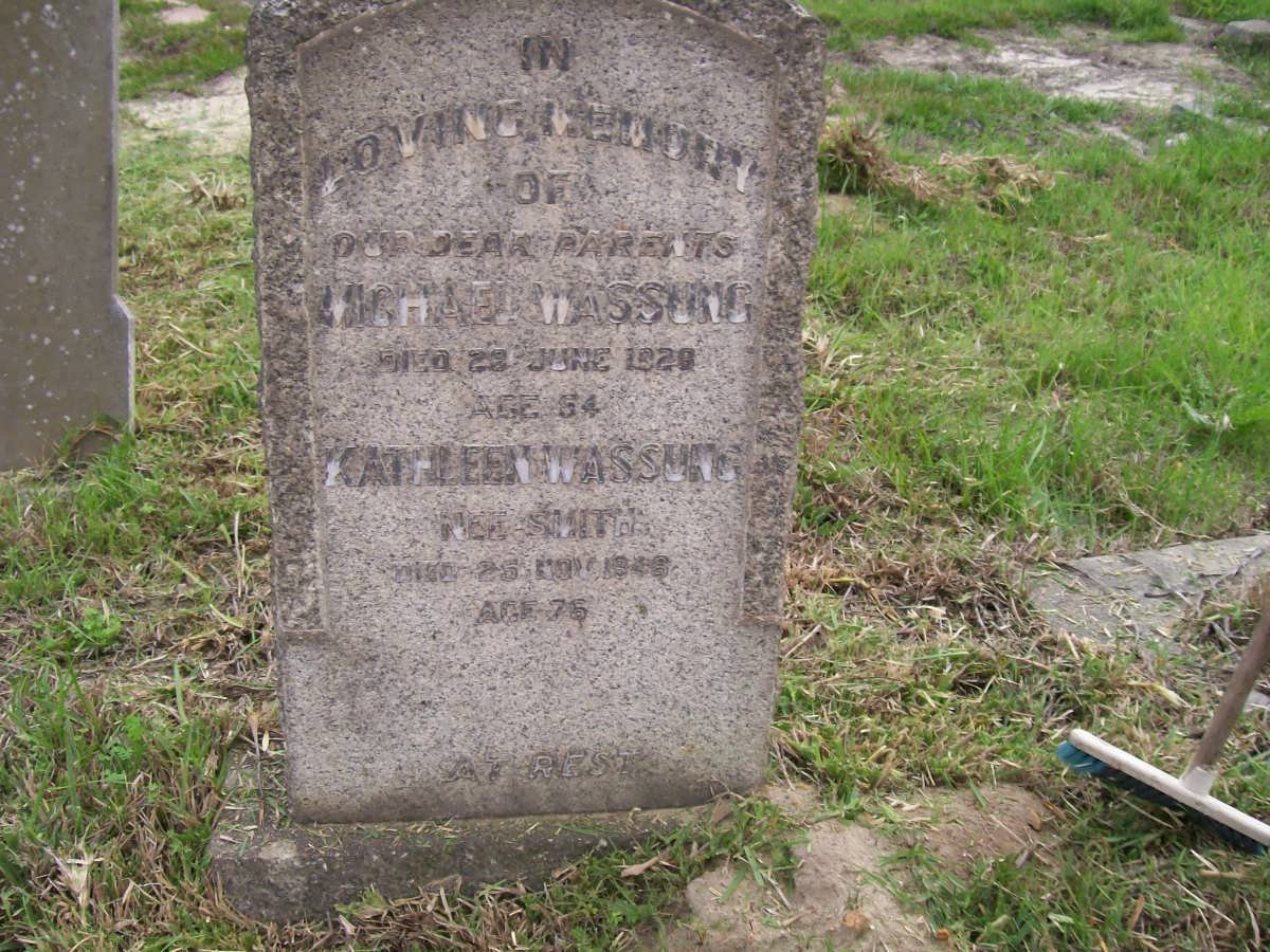 WASSUNG Michael -1929 &amp; Cathleen SMITH -1949