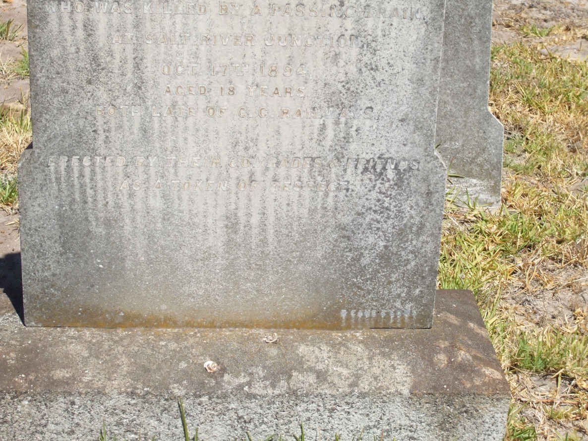 WALKER James -1894 :: DAVIES William Isaac -1894