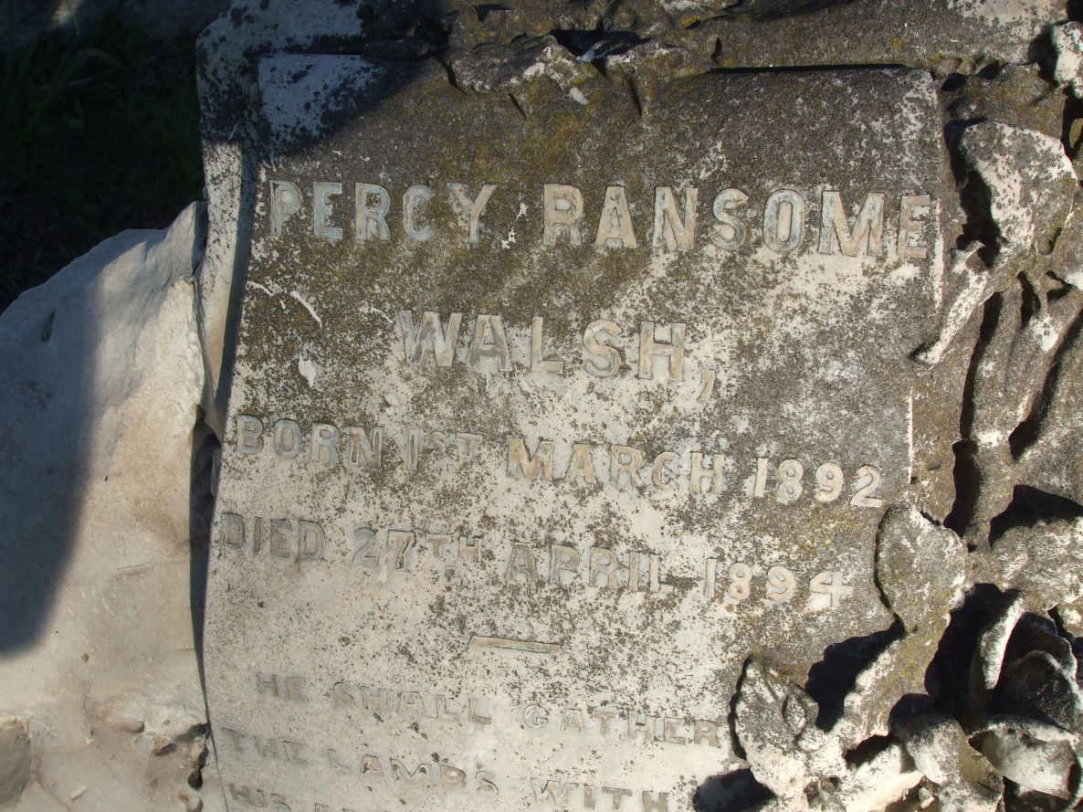 WALSH Percy Ransome 1892-1894