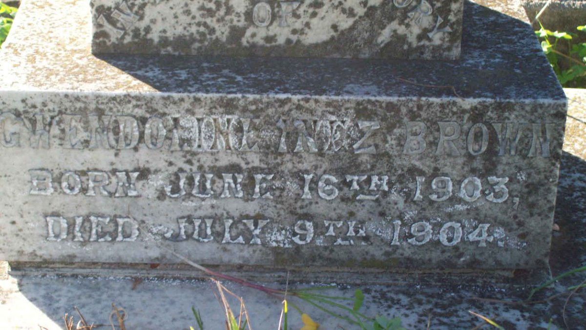 BROWN Gwendolin Inez 1903-1904