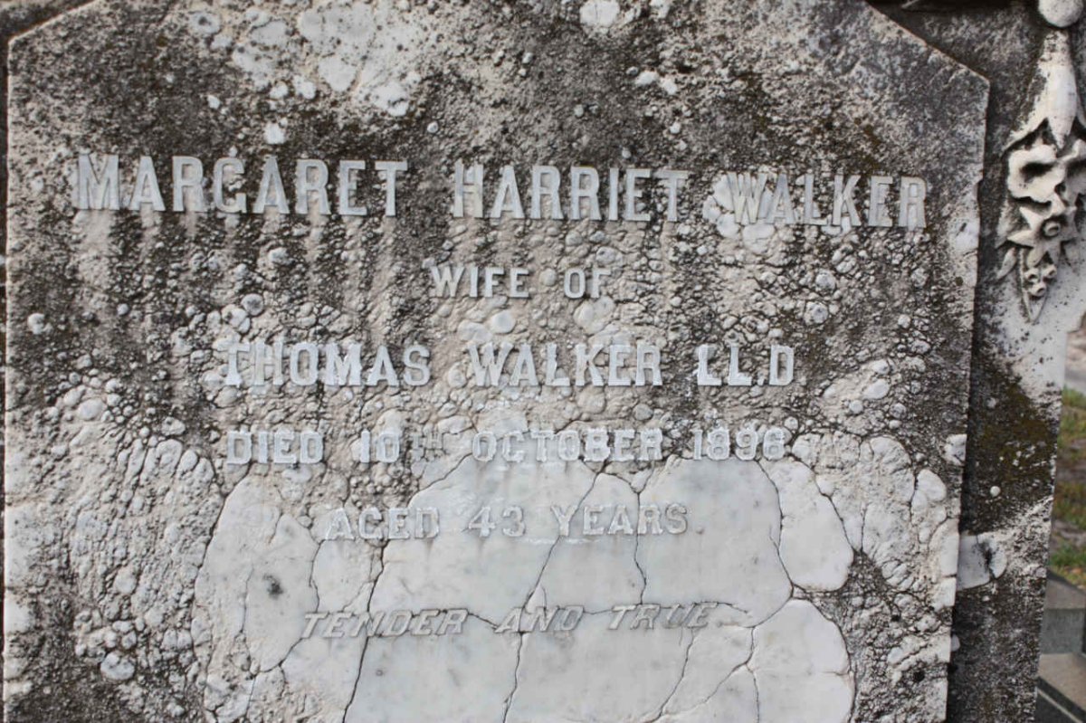 WALKER Margaret Harriet -1896