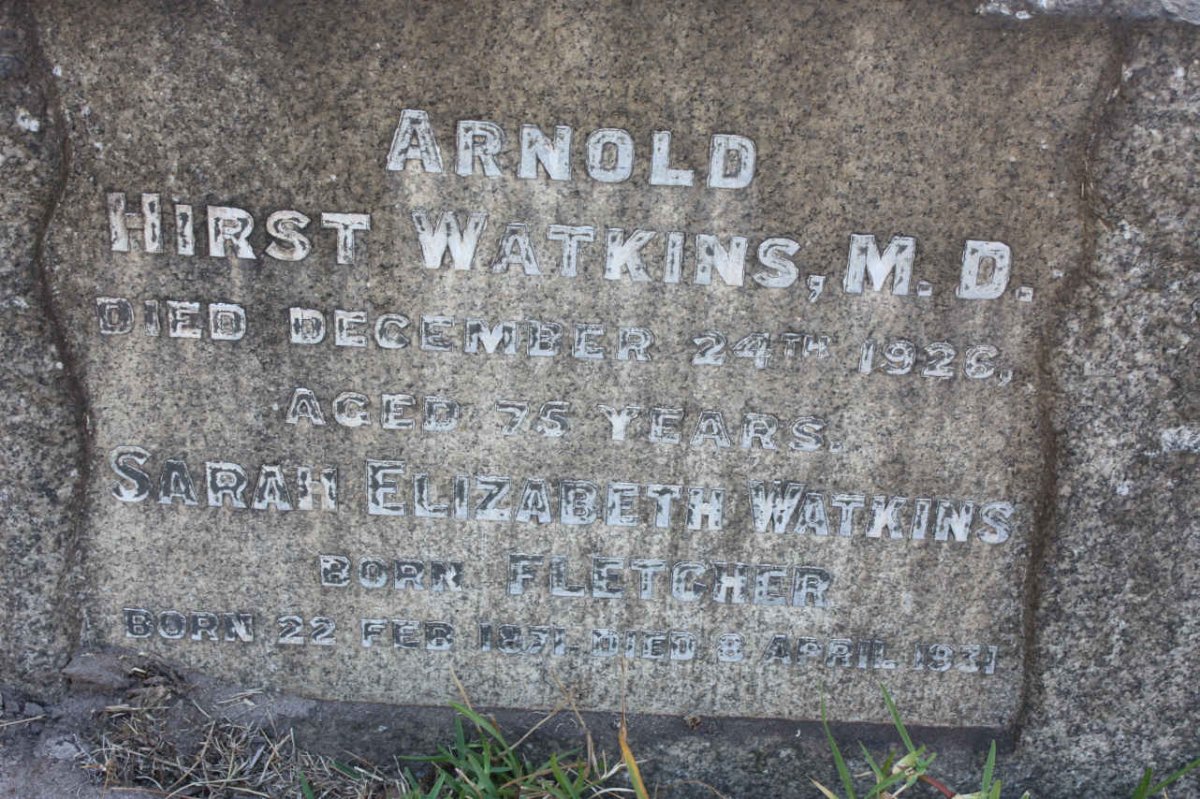 WATKINS Arnold Hirst -1926 &amp; Sarah Elizabeth FLETCHER 1871-1931
