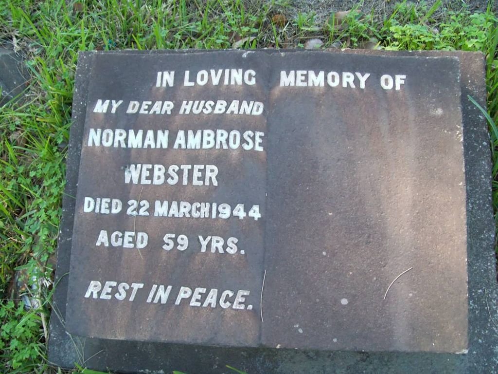 WEBSTER Norman Ambrose -1944