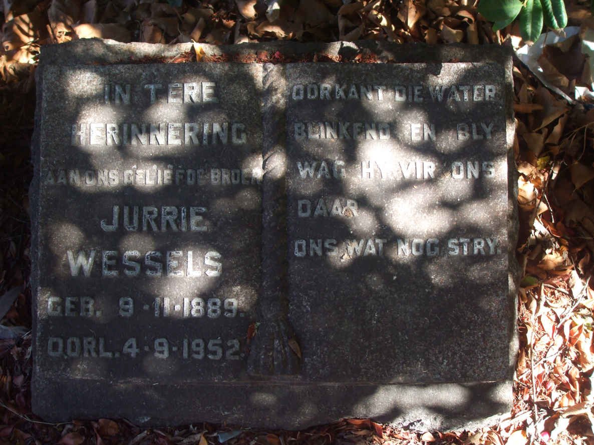 WESSELS Jurrie 1889-1952