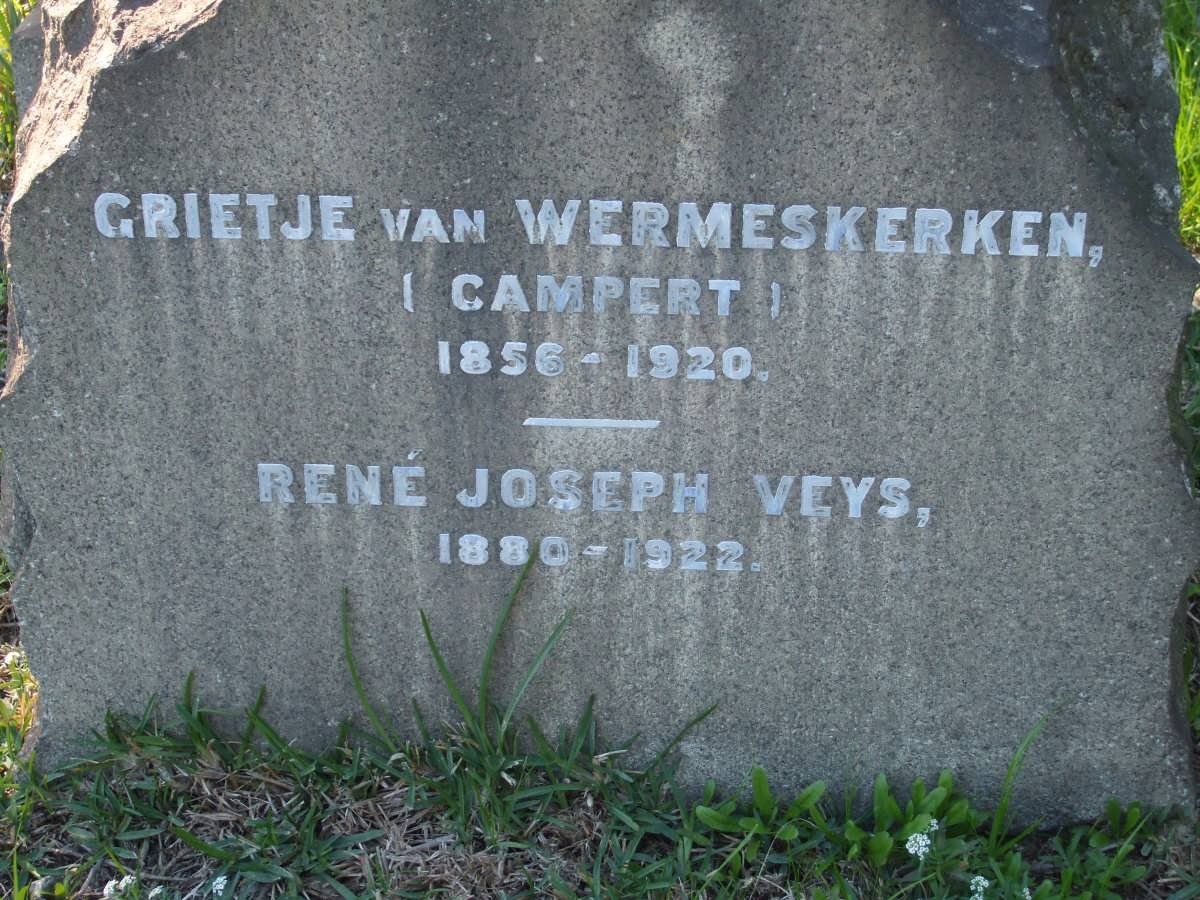 WERMESKERKEN Grietje, van nee CAMPERT 1856-1920 :: VEYS Réne Joseph 1880-1922