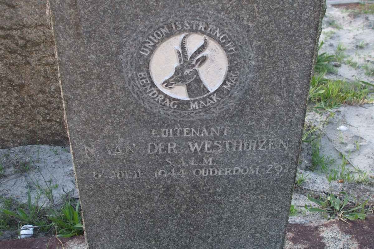 WESTHUIZEN N., van der -1944