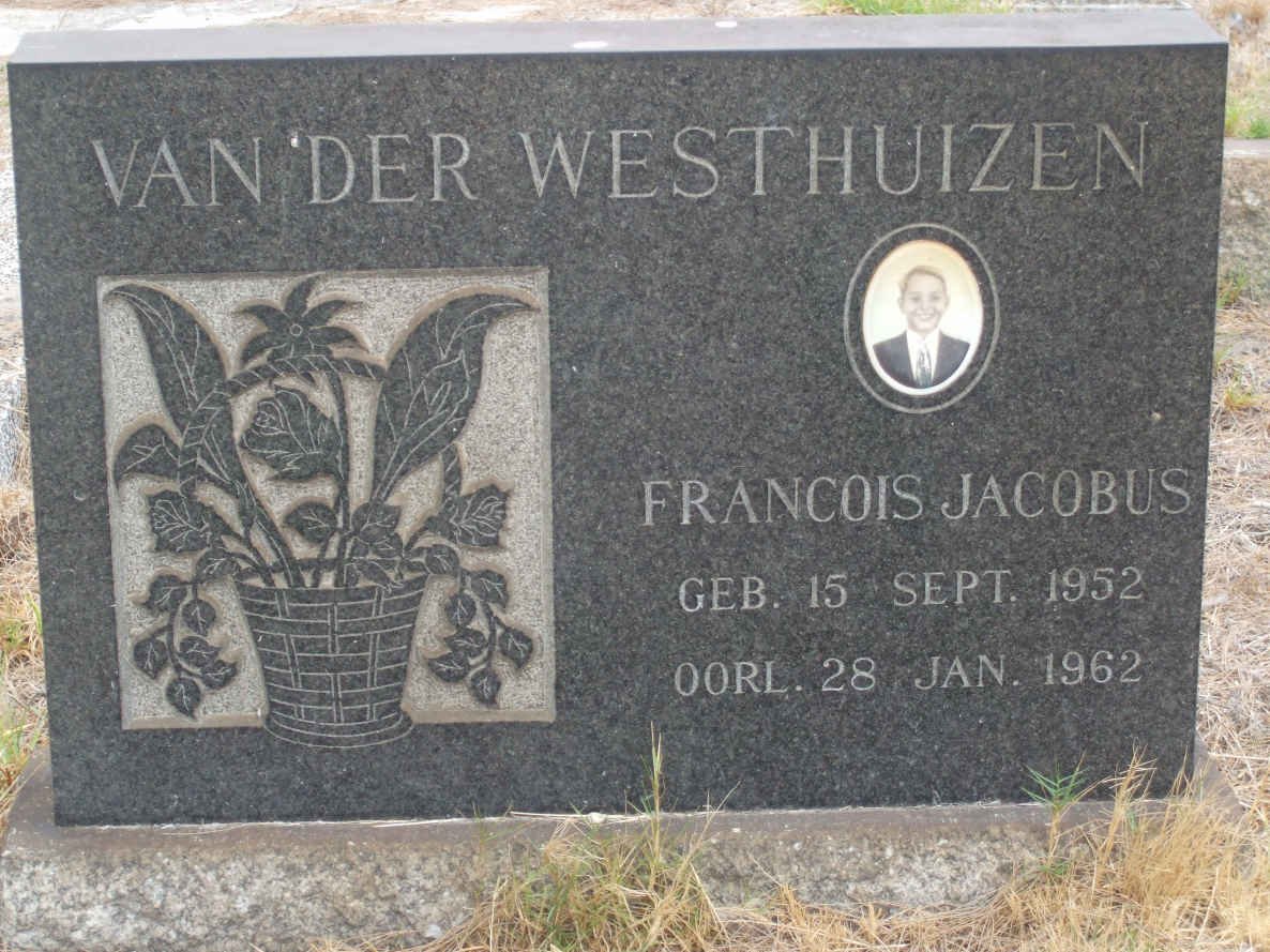 WESTHUIZEN Francois Jacobus, van der 1952-1962