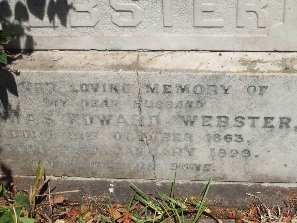 WEBSTER Edward 1863-1898