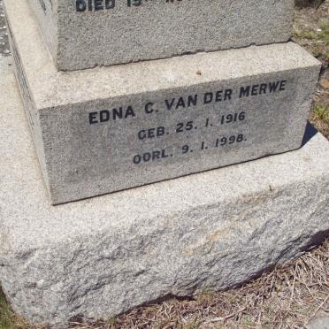 MERWE Edna C., van der 1916-1998