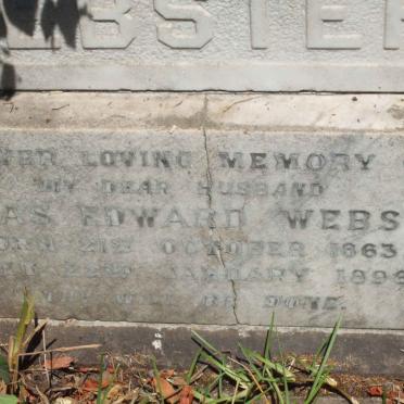 WEBSTER Edward 1863-1898