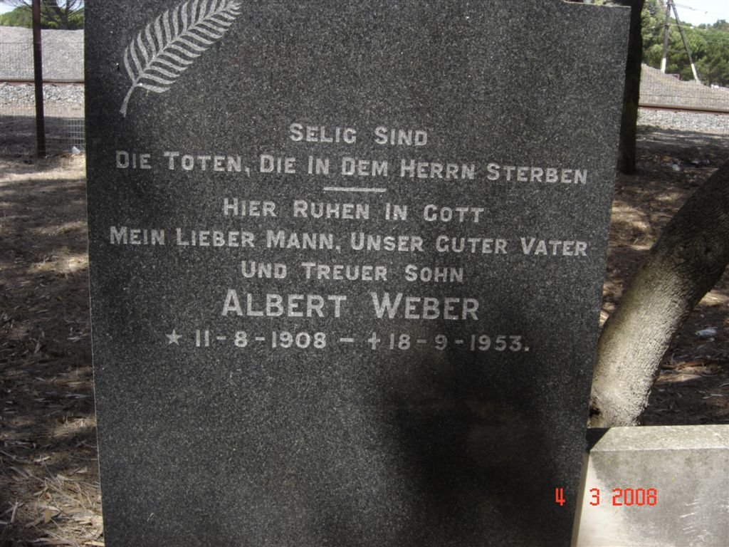 WEBER Albert 1908-1953