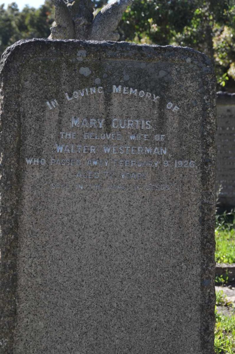 WESTERMAN Mary Curtis  -1926