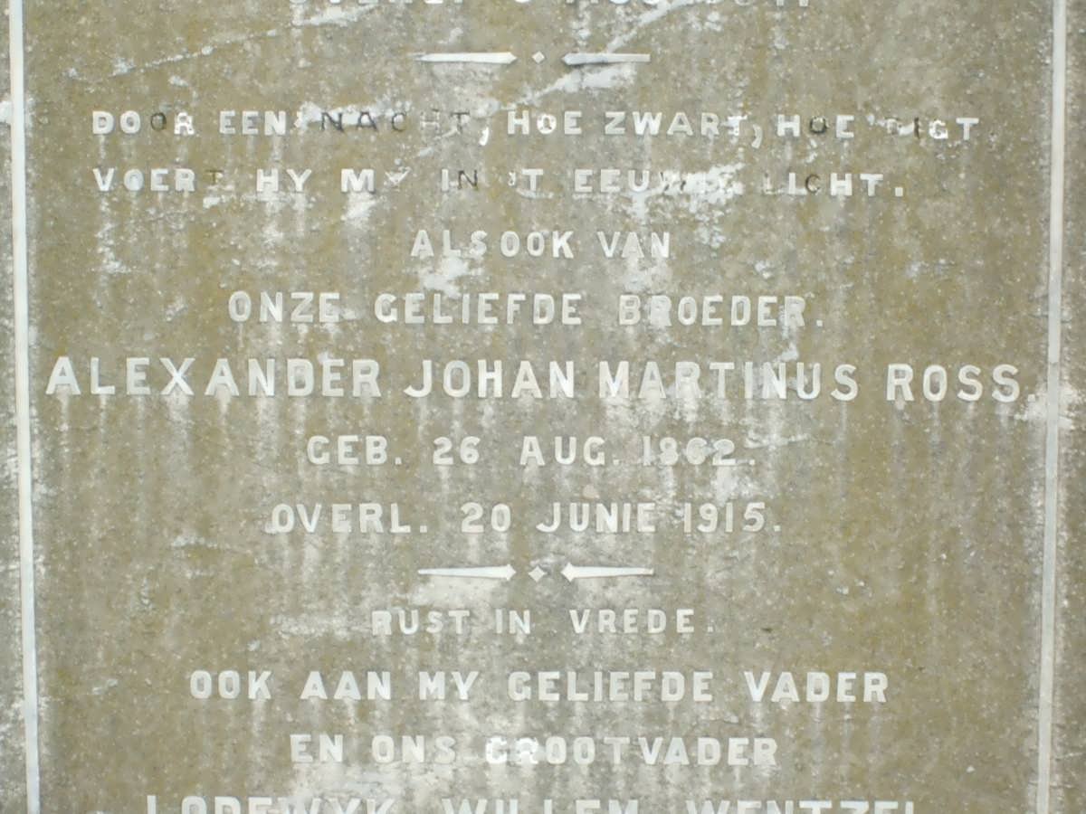 ROSS Alexander Johan Martinus 1862-1915