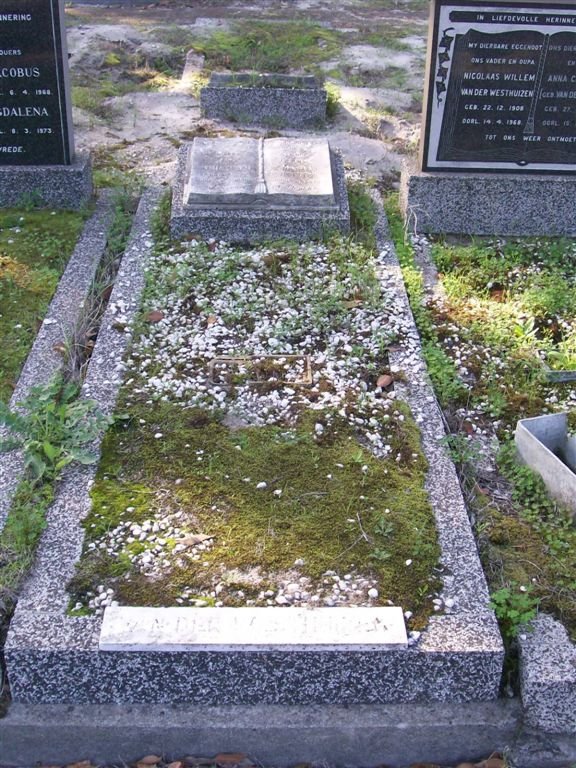 WESTHUIZEN Jan Abraham, van der 1905-1968 &amp; Ellen Maria 1906-1970