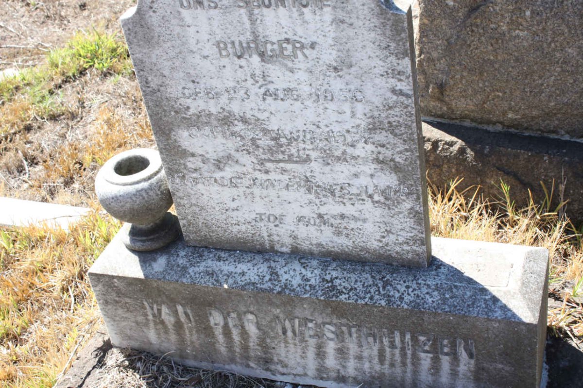 WESTHUIZEN Burger, van der 1956-1957