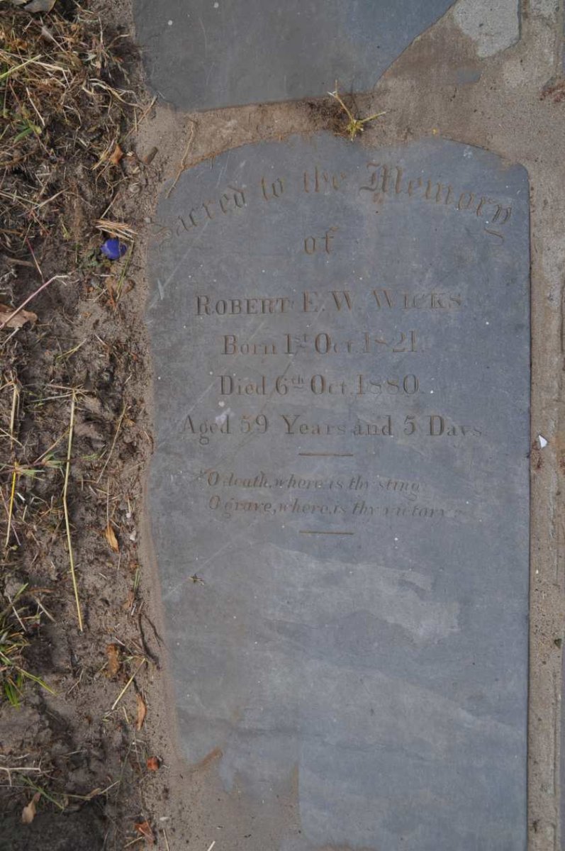 WICKS Robert E.W. 1821-1880