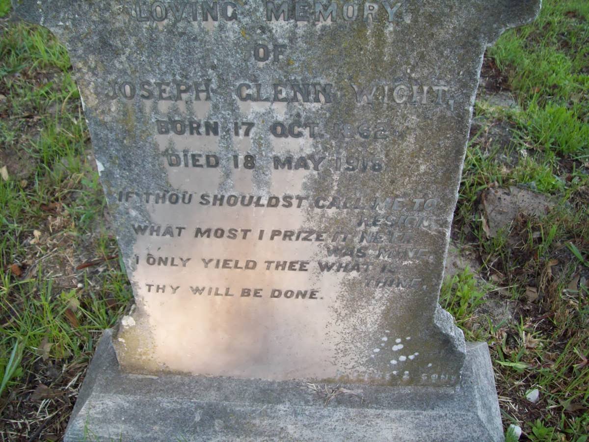 WIGHT Joseph Glenn 1862-1918