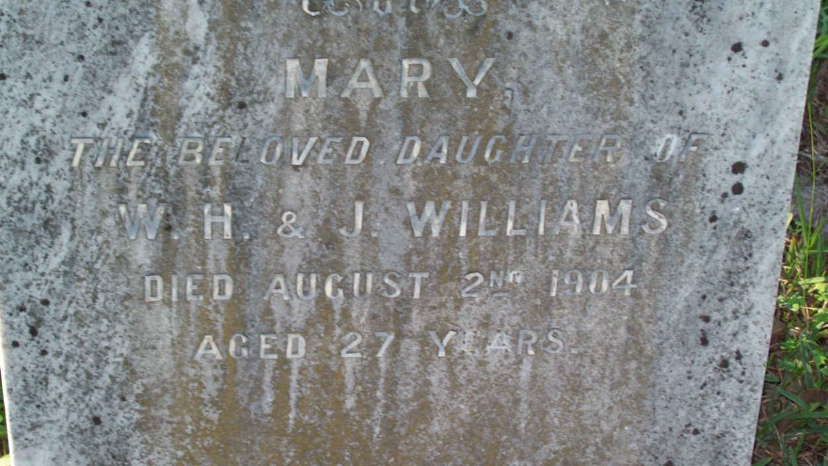 WILLIAMS Mary -1904 