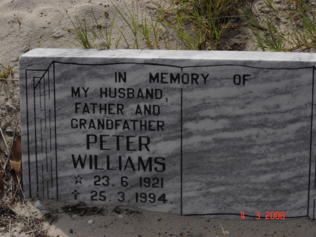 WILLIAMS Peter 1921-1994
