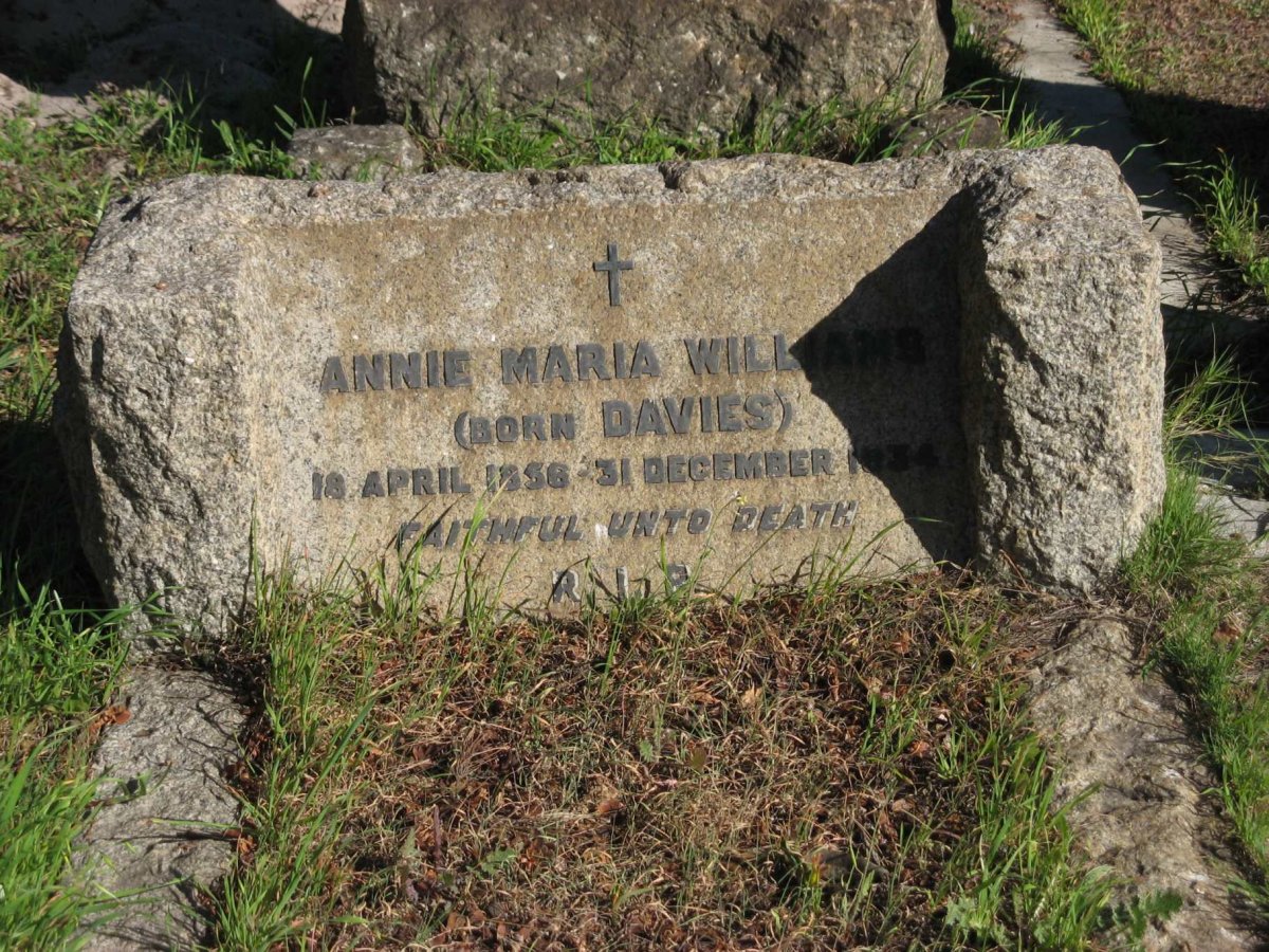 WILLIAMS Annie Maria nee DAVIES 1856-1934